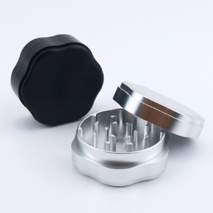 Nuevo Molinillo de Hierbas Secas de Aleación de Aluminio de 2 Capas Personalizado, Accesorios para Fumar, Molinillo de Metal, Triturador de Tabaco - Product Image 5