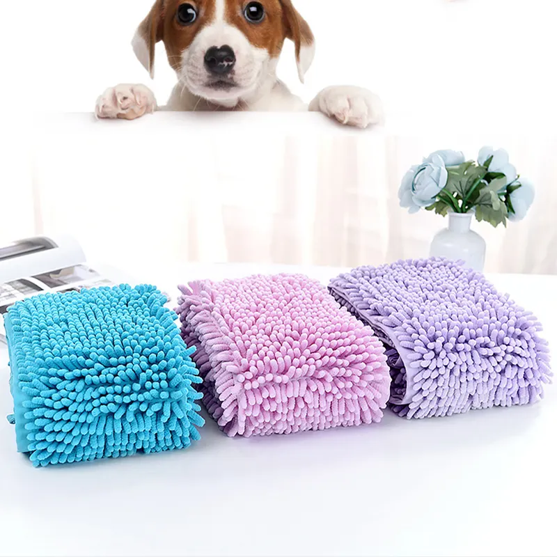 Hond Handdoek Super Absorberende Snel Droog Hond Handdoeken Met Hand Zakken, Microfiber Huisdier Bad Handdoeken Voor Drogen
