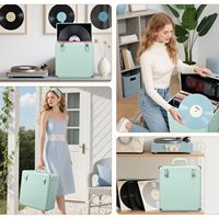 Étui de rangement pour disques vinyles en cuir personnalisé, capacité de plus de 30 disques simples de 12 pouces, étanche, pour CD, LP, enregistrements, collections, organiseur