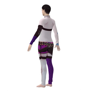 Combinaison Jinx en Lycra avec impression numérique 3D, costume de cosplay pour jeux d'anime et de rôle, collection Printemps 2025 - Product Image 1