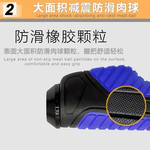 Poignées de guidon de moto universelles en caoutchouc ergonomiques antidérapantes pour cruisers, pièces de rechange, noir, rouge, Orange - Product Image 4