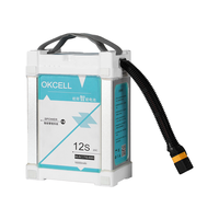 OKCELL 12S 44.4V 16AH Batterie Li-Ion ternaire BMS AS150U Plug Garantie 1 an pour Drones agricoles Protection des plantes Longue durée de vie