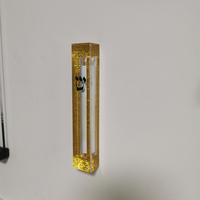 Judaic Lucite Mezuzah Case Bleu et Blanc Acrylique Défilement Présentoir Usine Personnalisé
