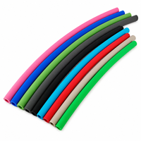 Tuyau en silicone souple coloré à trous ronds, flexible, pour usage industriel, alimentaire, multi-usages, fourni directement par l'usine