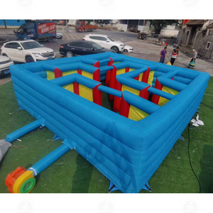 Vente flash : Grand labyrinthe gonflable d'extérieur pour Halloween, maison hantée, effrayant, pour location commerciale - Product Image 1