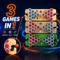 Jeu de table Beer Pong en bois 3 en 1 avec 25 gobelets pour les soirées adultes, parfait pour les soirées en famille