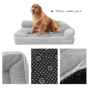 Fabricante, venta al por mayor, alfombrilla de espuma viscoelástica lavable para mascotas, proveedor de productos, cama ortopédica grande para perros - Product Image 3
