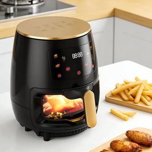 Vente directe usine Nouvelle friteuse à air numérique intelligente sans huile 6L en plastique pour usage domestique et en camping-car Nettoyage facile Prix réduit - Product Image 6