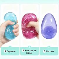 Jouet souple anti-stress en forme de boule de glace, rempli de slush, idéal pour la vente en gros et les cadeaux