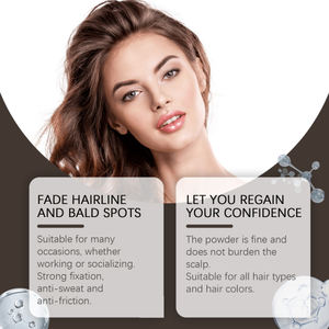 Eelhope Hairline Recouvert De Poudre Tactile Cheveux Bruns Loose Cover Roots Pour Améliorer Le Maquillage Général - Product Image 3