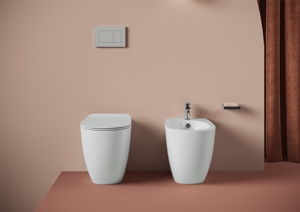 <span class=keywords><strong>Italiano</strong></span> 100% hecho VF decoración del hogar FLB002 elegante estilo moderno bidé de cerámica de alta calidad baño artículos sanitarios montado en el suelo - Product Image 2