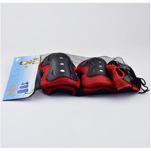 Juego de 6 piezas de protectores de codo y rodilla para niños, equipo de protección transpirable para patines de ruedas, unisex, rojo, azul, rosa - Product Image 3