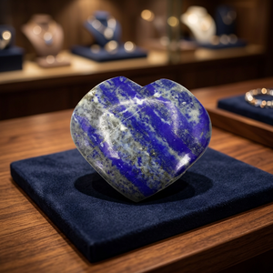 Lapis Lazuli หินหัวใจ,หินคริสตัลธรรมชาติหินแลพิสแลซูลีคริสตัลบำบัดสำหรับเรกิสำหรับตกแต่งบ้าน - Product Image 3