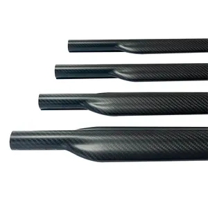 100%carbon fiber Round Cuttlefish shape carbon fiber barrel tubes