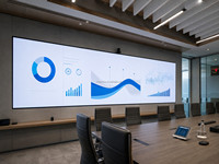 Mur vidéo LED fixe d'intérieur P1.86 P2.5 640x480mm 3840Hz en stock pour salle de conférence (Entrepôt US)