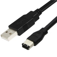 Câble adaptateur convertisseur Firewire IEEE 1394 6 broches mâle vers USB 2.0 a mâle 1,8 m 3 m 5 m