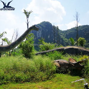 <span class=keywords><strong>Dinosaurio</strong></span> gigante <span class=keywords><strong>Diplodocus</strong></span> de Haichuan Animatronic con cola larga y cuello tamaño real para uso en parques de aventura - Product Image 2