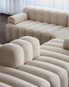 Divano Modulare a L in Tessuto di Alta Qualità, Best Seller, Arredamento per <span class=keywords><strong>Interni</strong></span> con Imbottitura in Spugna per Ville - Product Image 1