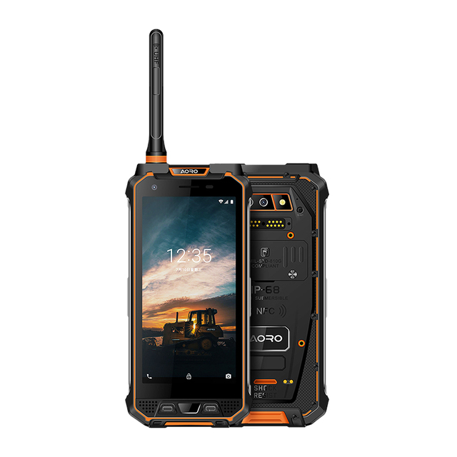 AORO M5 Android Gsm Cdma Dmr Two Way Radio Uhf Smartphones Waterproof Rugged Walkie Talkie Long Rang Mobile Phone