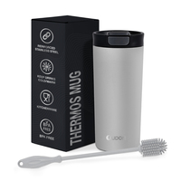Mug de voyage isotherme en acier inoxydable à double paroi de 18 oz avec couvercles, personnalisable avec logo, vente en gros