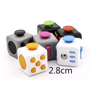 Cubo antiestrés de 2,8 cm, juguete para aliviar la ansiedad y la presión