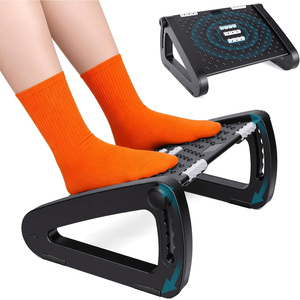Office <strong>Work</strong> Under Desk Non-slip Footrest <strong>Stool</strong> up Down Adjustable Massage Texture and Roller Foot Ottman Rest <strong>Stool</strong> - Product Image 1