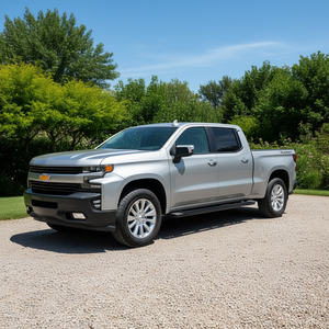 Marchepieds latéraux en aluminium texturé noir de 6 pouces pour Chevrolet Silverado Sierra 1500 Crew Cab, installation sans perçage - Product Image 2