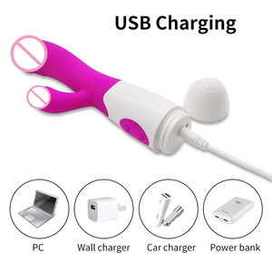 Vibratore a Doppia Estremità Giocattolo Sessuale per Adulti Dildo a Frequenza Variabile per la Simulazione del Punto G e la Masturbazione Femminile - Product Image 3