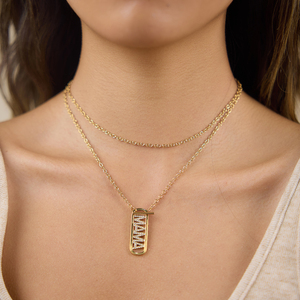 <span class=keywords><strong>Collana</strong></span> J&D Design Originale per la <span class=keywords><strong>Festa</strong></span> <span class=keywords><strong>della</strong></span> <span class=keywords><strong>Mamma</strong></span> in Acciaio Inossidabile Placcato Oro 18K con Zirconi, Perla d'Acqua Dolce, Cuore, Stella e Chiusura MAMA OT - Product Image 4