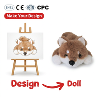 Boneka Hewan Isi Kapas PP dengan Bordir Personal dan Lapisan Jala - Hadiah Ulang Tahun untuk Anak-Anak