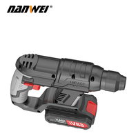 NANWEI Marteau perforateur électrique à percussion 21V Marteau rotatif 20MM pour démolition industrielle Outils électriques sans balais