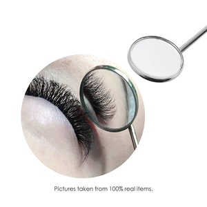 Wholesale <b>Lighted</b> Stainless Steel Round Shape Lash <b>Mirror</b> Eyelash Inspection and <b>Makeup</b> Tool for Women - Product Image 3