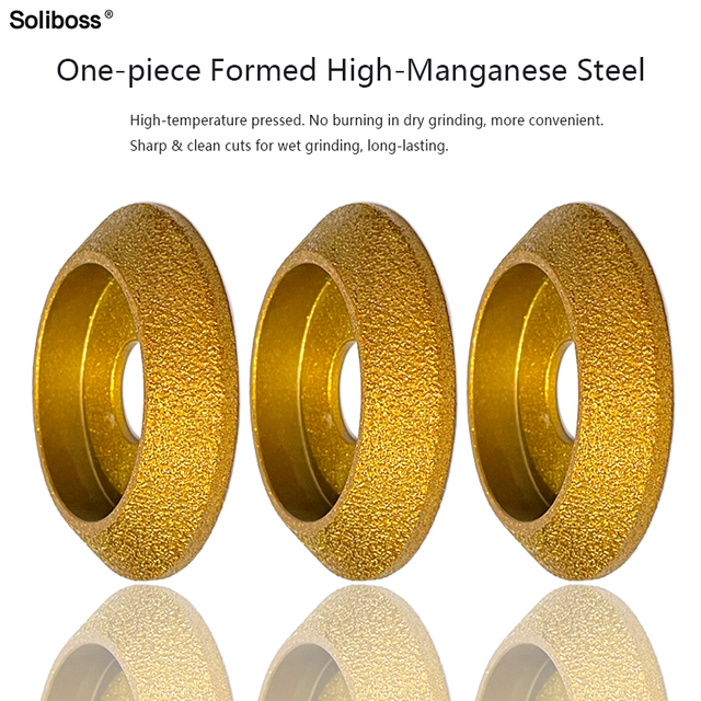 Resin Bonded Diamond Fine Cup-Shaped Nonferrous Metals Edge Grinding Wheel for Tile Aluminum Angle Grinder Attachment Electric