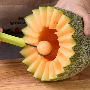 Wholesale <b>Watermelon</b> <b>Slicer</b> Cutter Scoop Fruit Carving Knife Platter Dig Pulp Separator Kitchen Home Gadgets Tools - Product Image 4