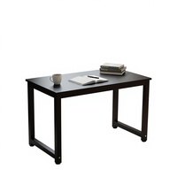 Bureau d'ordinateur pliable en métal moderne de haute qualité pour la maison, l'étude et le travail de bureau