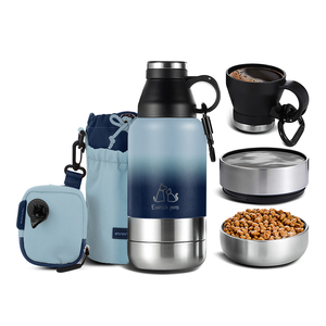 <span class=keywords><strong>2025</strong></span> 3 trong 1 con chó di động chai nước con chó Bát thép không gỉ cách nhiệt du lịch ngoài trời thực phẩm và uống trung chuyển - Product Image 3