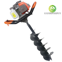 Máquina perforadora de tierra a gasolina de alta calidad, superventas de fábrica, herramienta de jardín manual con motor.