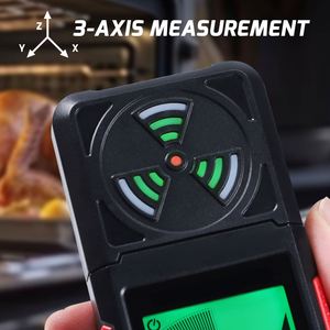 เครื่องวัด EMF แบบพกพา เครื่องทดสอบรังสีสนามแม่เหล็กไฟฟ้า EF RF MF พร้อมเสียงเตือนและไฟแจ้งเตือน ใช้แบตเตอรี่ AAA ระบบเปิด-ปิดอัตโนมัติ สำหรับใช้ในบ้าน - Product Image 5