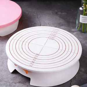 Plateau tournant à gâteau en plastique écologique antidérapant de qualité professionnelle Bakest Factory, outil de <span class=keywords><strong>pâtisserie</strong></span> DIY pour la maison - Product Image 2