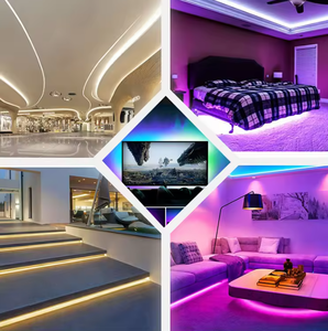 Tiras de Luces <span class=keywords><strong>LED</strong></span> de Neón Flexibles de 10 m RGB, Resistentes al Agua, para Coche, Fabricante de Tiras <span class=keywords><strong>LED</strong></span> COB para Interiores y Exteriores - Product Image 3