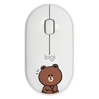 Logitech Pebble M350 Mouse Laptop Nirkabel Ultra-tipis Senyap Lampu LED 1000DPI 3 Tombol Ergonomis Portabel Mini Mouse