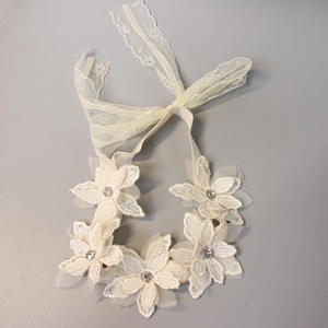 <strong>Latest</strong> Lace Flowers <strong>Baby</strong> <strong>Headband</strong> Five Flowers With Shining Rhinestone Bowtie <strong>Headbands</strong> <strong>Baby</strong> Girls Wedding Party Decoration - Product Image 3