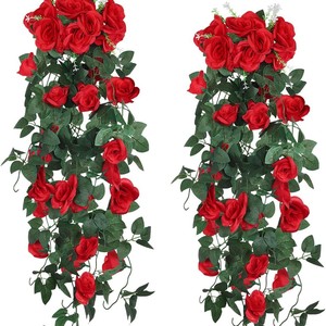 Guirlandes de roses artificielles Ning Chen, décoration murale, fleurs en plastique, décoration intérieure pour salon, 109g - Product Image 4