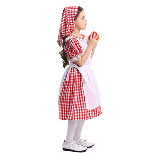 Costume da Cameriera di Fattoria in Stile Pastorale Europeo per Halloween RKHC-007 - Product Image 4
