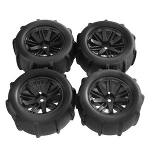 4 Piezas de Neumáticos para Coche <span class=keywords><strong>RC</strong></span>, Neumáticos <span class=keywords><strong>RC</strong></span>, Ruedas de Playa, Aptas para Acoplador de 12 mm, Vehículo de Control Remoto Proporcional 1/14 1/16 1/18 - Product Image 4