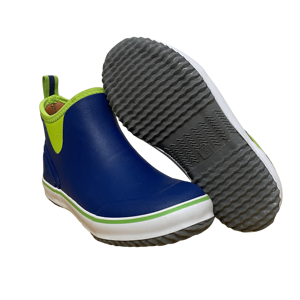 Botas de Lluvia para <span class=keywords><strong>Hombre</strong></span>, Estilo Chelsea, Impermeables, de Goma, Antideslizantes, con Cierre de Cordones, Color <span class=keywords><strong>Azul</strong></span> Verde - Product Image 2