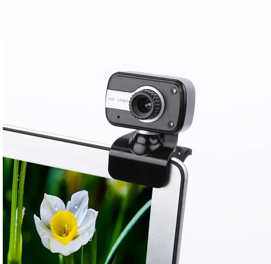 CE Bestätigen 30FPS PC Webcam Kostenloser fahrer 2,0 usb laptop kamera mit led licht & mic