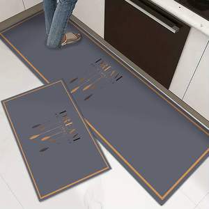 Недорогие, популярные, современные кухонные коврики для пола, мягкие, моющиеся, нескользящие, впитывающие, из полиэстера, безопасные для домашних животных, двусторонние - Product Image 5