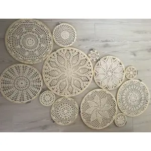 Bắc Âu Dệt Tua Tấm Thảm Tay Dệt Tấm Thảm Trang Trí Nội Thất Treo Tường Phong Cách Boho Macrame Tấm Thảm