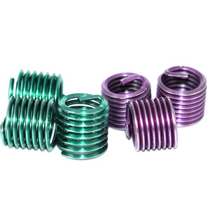 304 cuộn dây thép không gỉ chèn vít tay áo màu xanh lá cây/đỏ màu inch Kích thước hoàn toàn ren với bảo hành 3 năm cho kim loại - Product Image 5